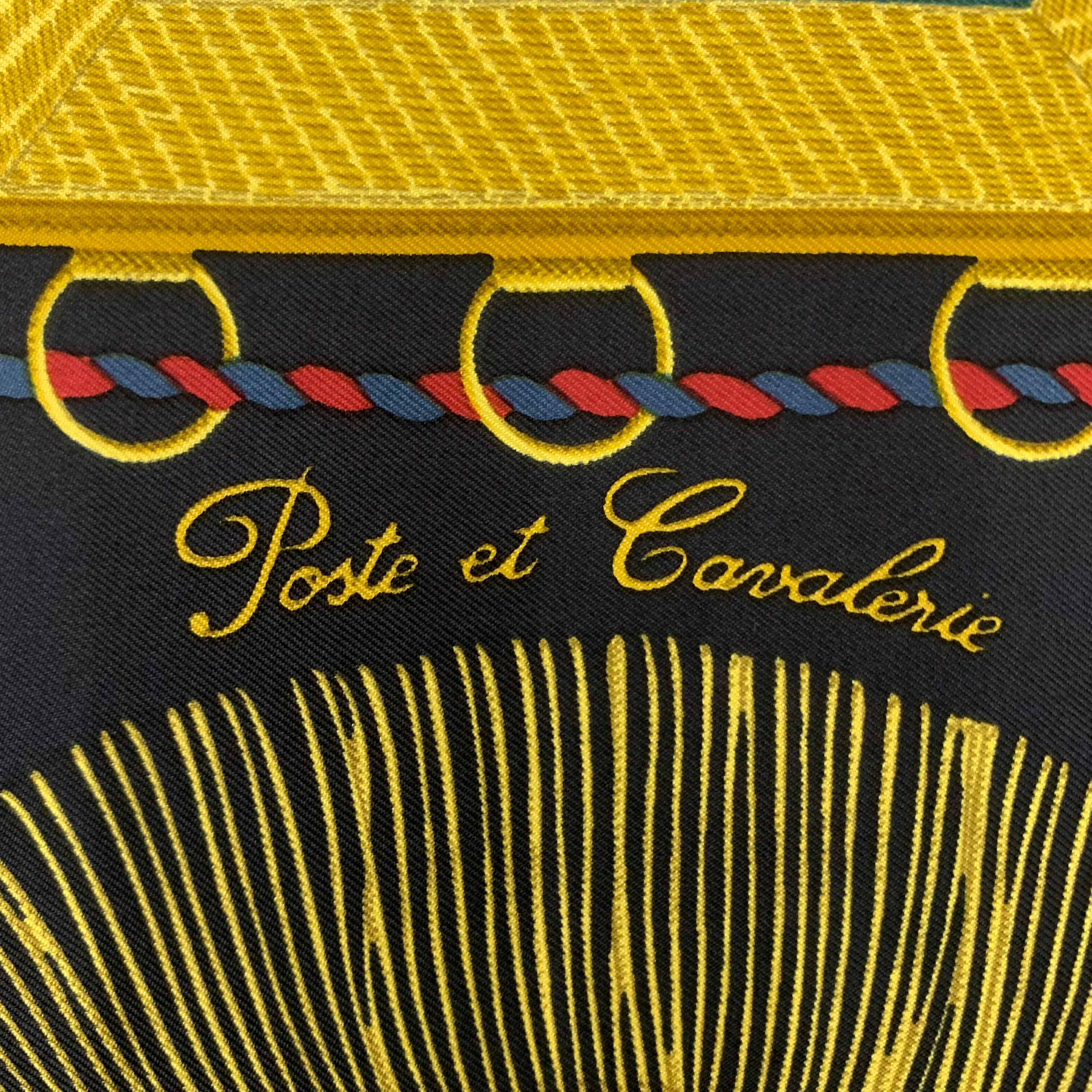 Vintage 90s Hermes Scarf Poste Et Cavalerie by Joachim Metz
