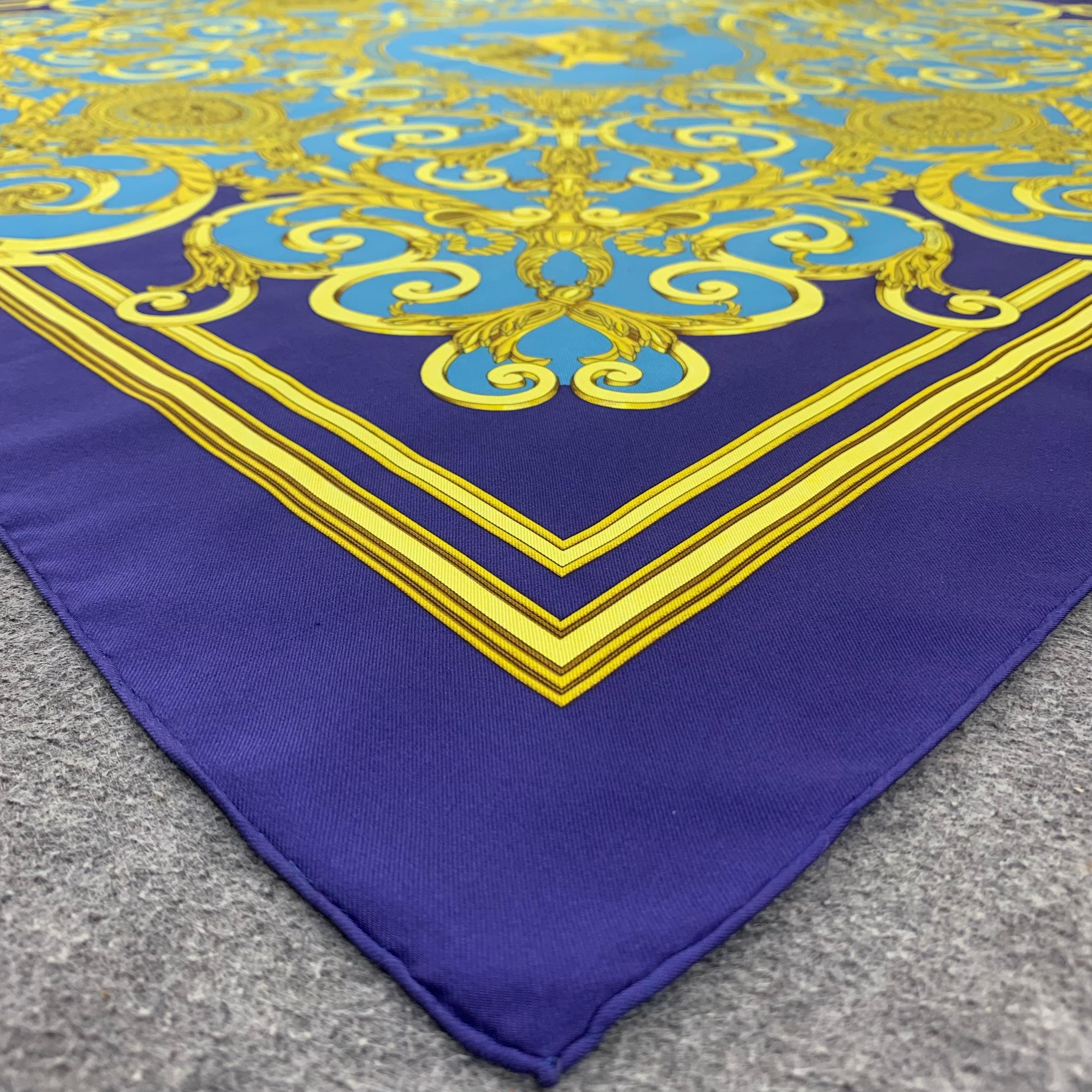 Vintage Hermes Scarf Les Tuileries by Joachim Metz, Authentic