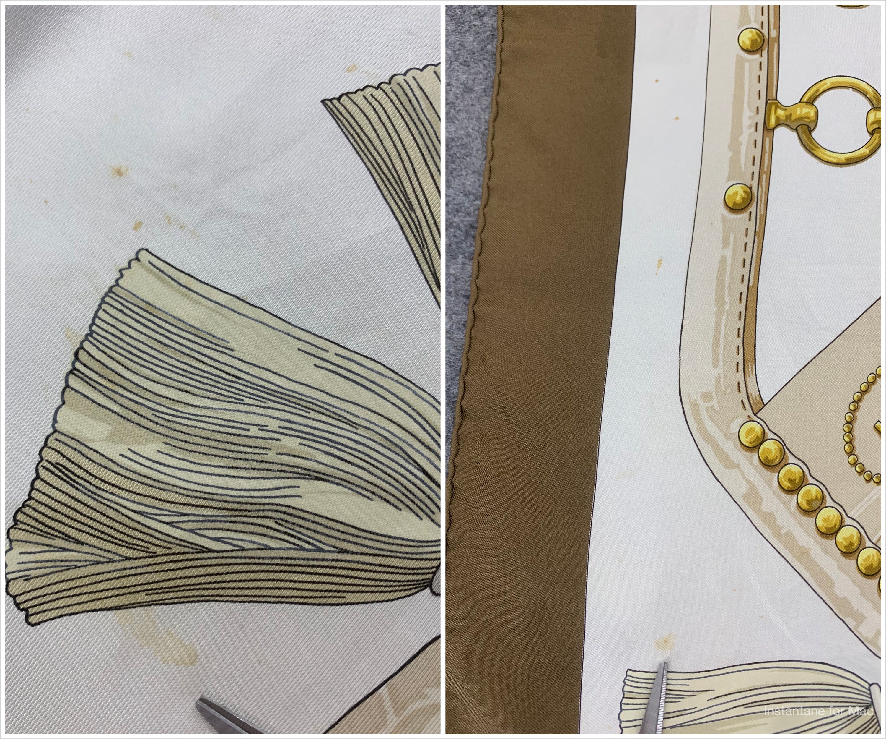 Vintage Hermès Aux Champs Silk Scarf by Cathy Latham, Hermes