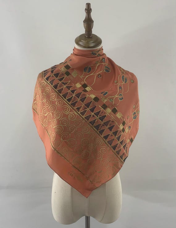 小物 90s Jean Paul Gaultier eu scarf Vintage Jean Paul Gaultier Silk Scarf Unisex Scarves Accessories