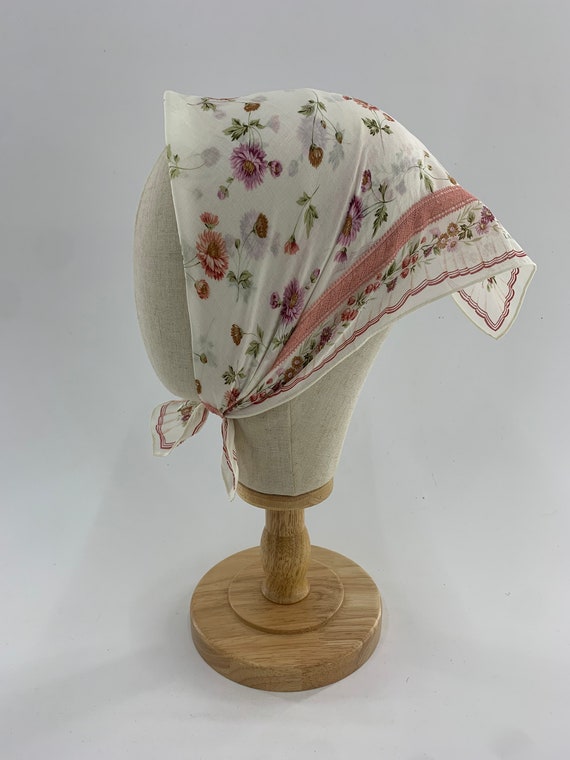 Vintage Laura Ashley Handkerchief, Bandana, Women… - image 2