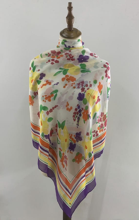 ヴィンテージ ジム・トンプソン シルクスカーフ 花柄 スカーフ