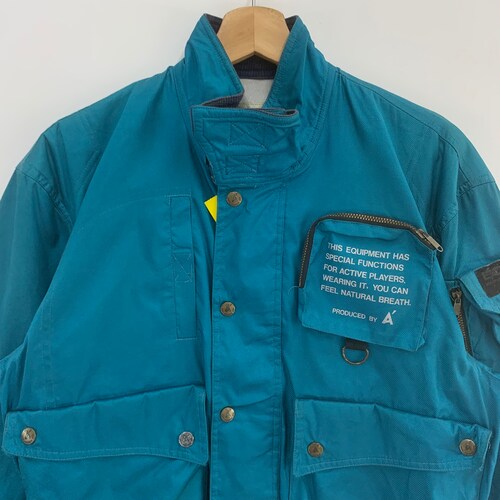 Vintage shops 90s A' Bomber Jacket Equipment Jacket for Atomic Riders Waterproof Windproof Shock Protection Air Intake Breathable size Medium
