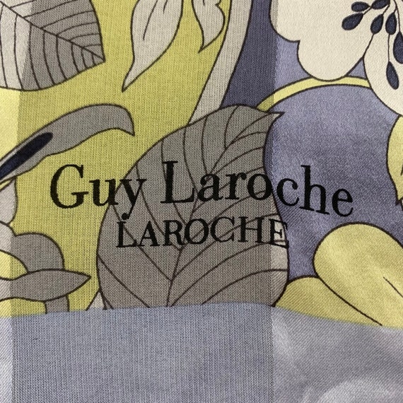 Vintage Guy Laroche Silk Scarf, Pure Silk Neck Sc… - image 5