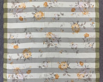 Foulard Carré Vintage Philippe Venet - Soie Peinte à La Main - Années 80 - Couleur Rose