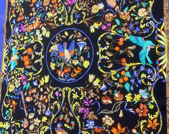 Vintage 90s Hermes Scarf Pierres D'orient Et D'occident, Authentic