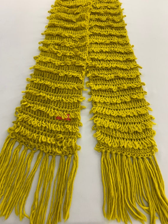 Vintage Fiorucci Knit Scarf, Authentic Fiorucci Y… - image 3