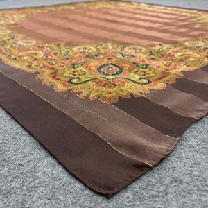 Foulard Vintage Jean Louis Scherrer Paris – Multicouleur – Polyester – état Neuf Avec Défauts