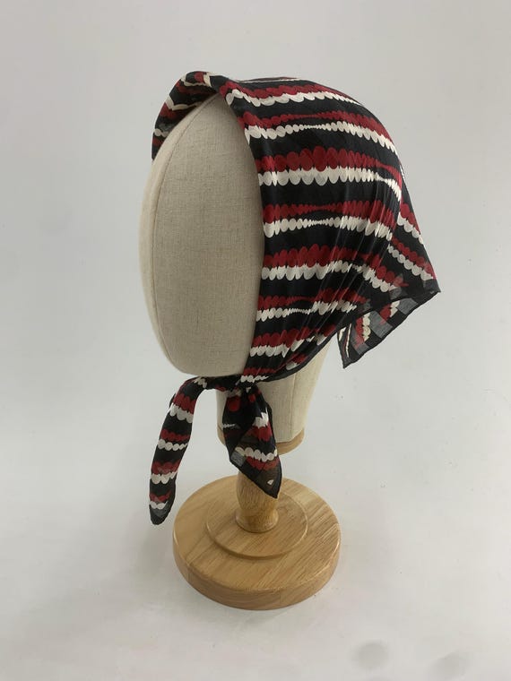 Fazzoletto da taschino vintage Michel Klein in seta, accessori da