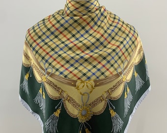 DAKS ロンドン ヴィンテージコレクション シルクスカーフ 34 x 34