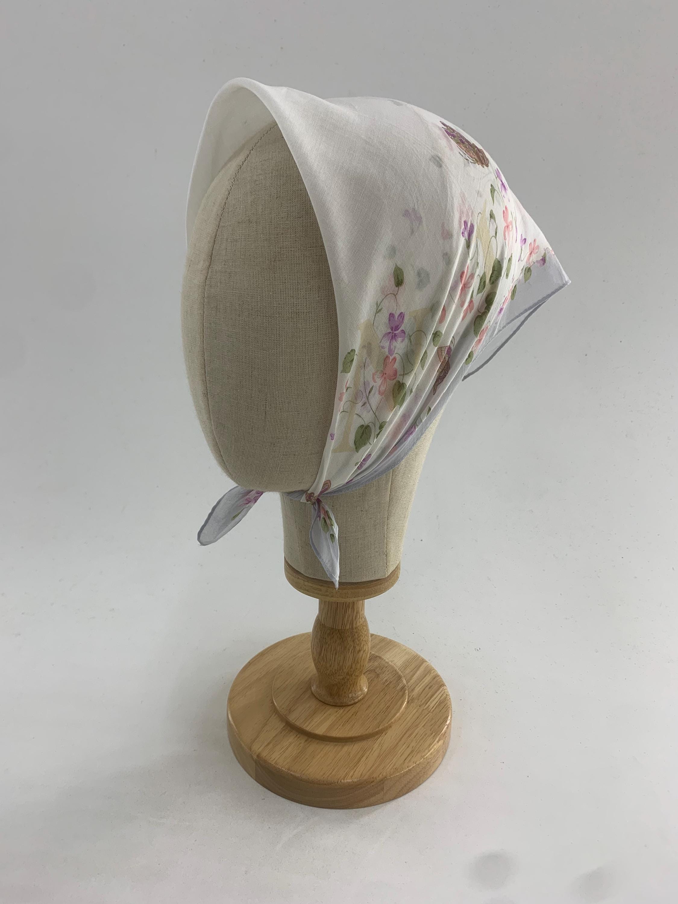 Vintage Nina Ricci Handkerchief Floral Flower Pattern 