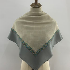 Vintage Chanel Scarf, Chanel Silk Scarf, Chanel Silk Shawl, Chanel Paris Scarf, Chanel Floral Scarf, Chanel Neck Scarf, Chanel Neckerchief