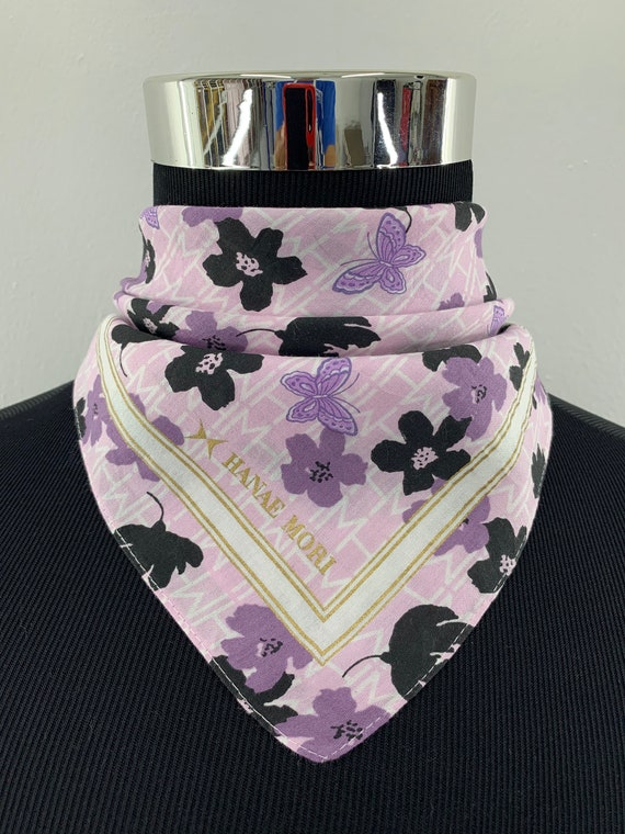 Vintage Hanae Mori Handkerchief Bandana Luxury Ac… - image 1