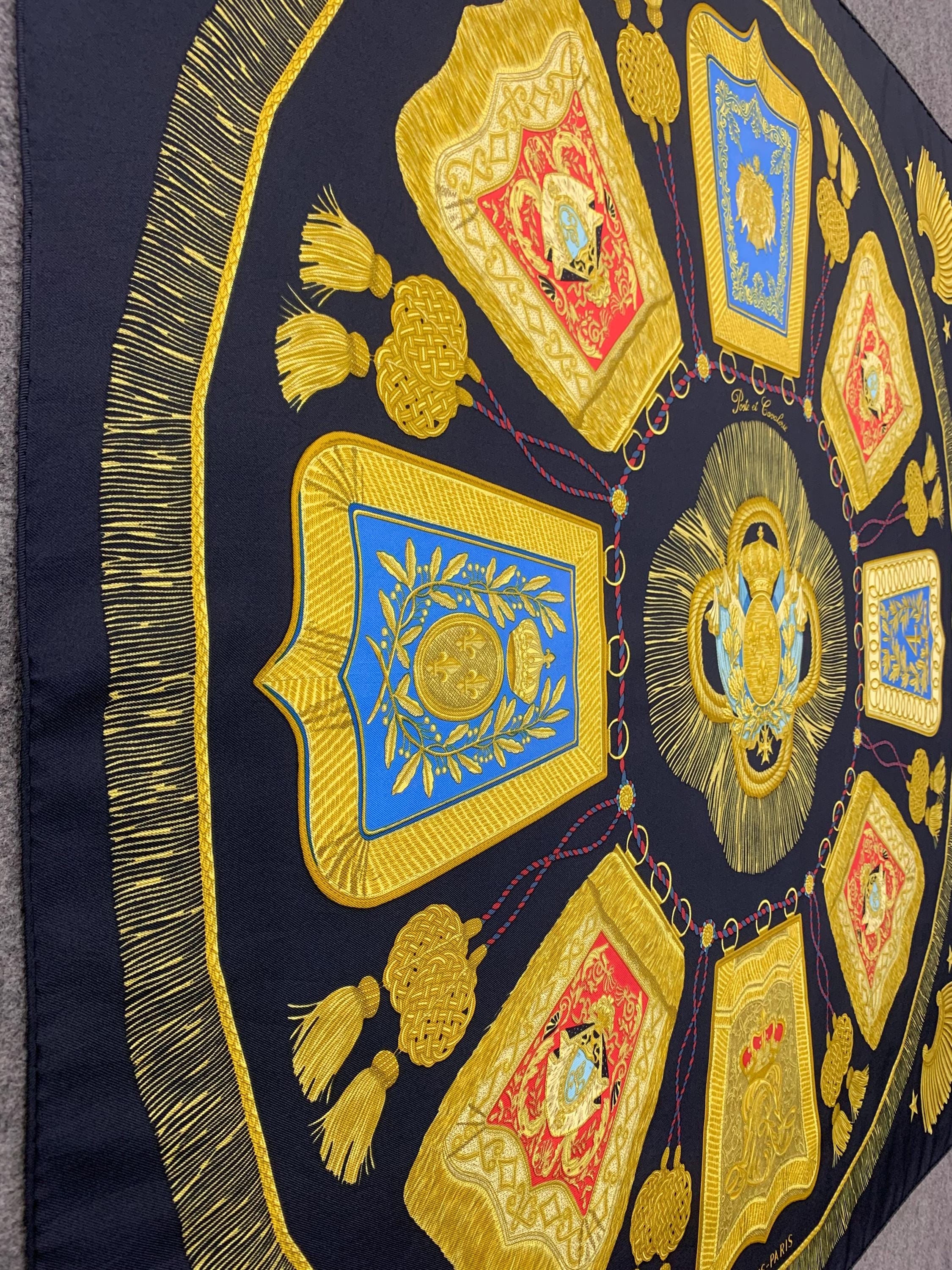 Vintage 90s Hermes Scarf Poste Et Cavalerie by Joachim Metz