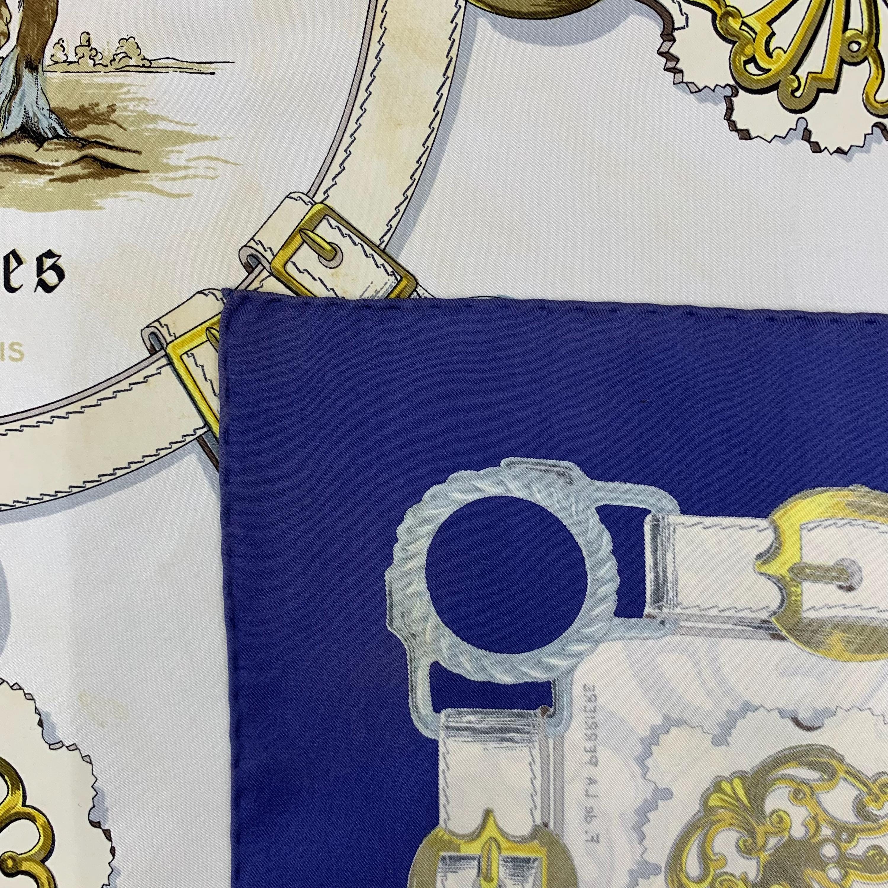 Vintage Hermes Scarf Cuivreries by Françoise De La Perriere