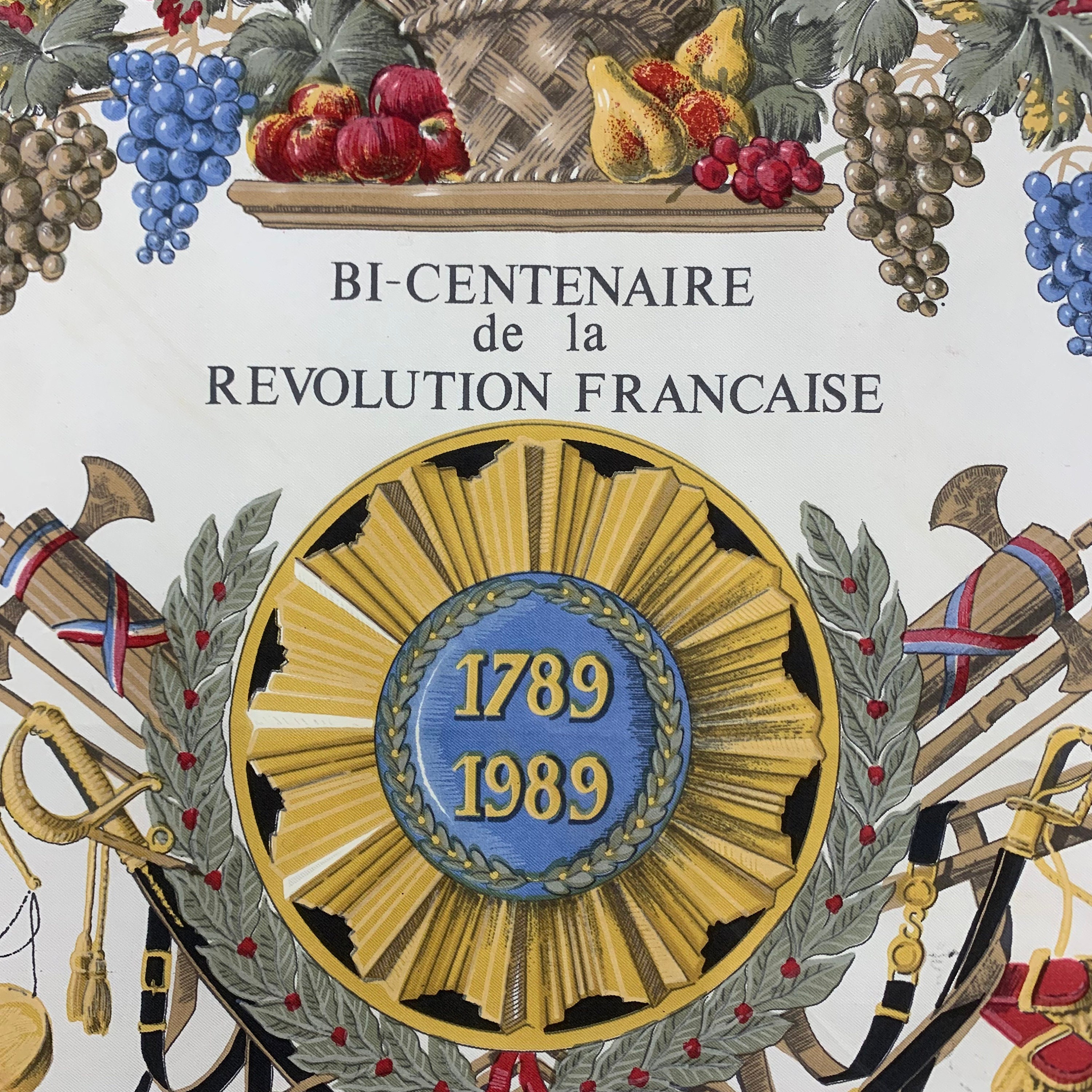 Torchon calendrier vintage année 1989