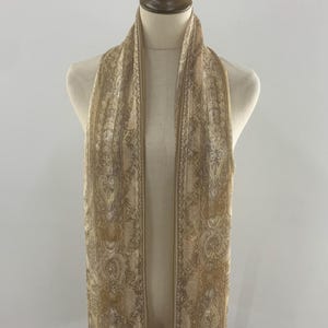 Vintage Lancel Paris Scarf Classic Paisley Pattern Neck Scarf Unisex Accessories Long Scarf Neck Wrap Foulards Stole Muffler Neckwear