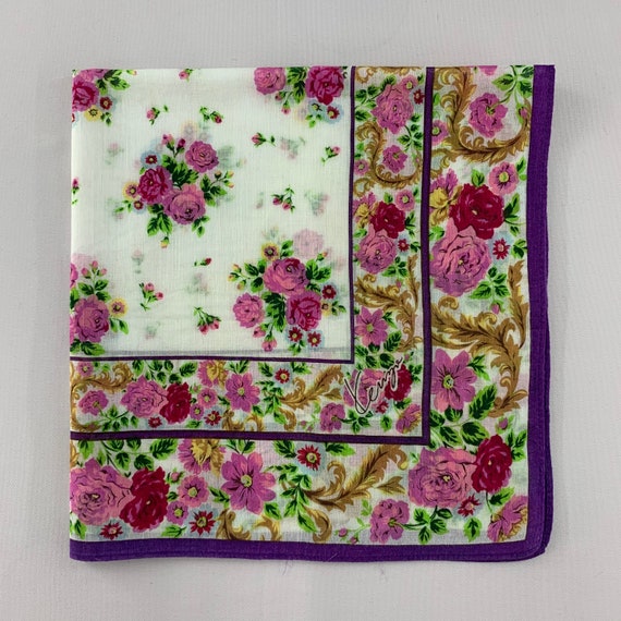 Vintage Kenzo Handkerchief Kenzo Paris Bandana Fl… - image 4