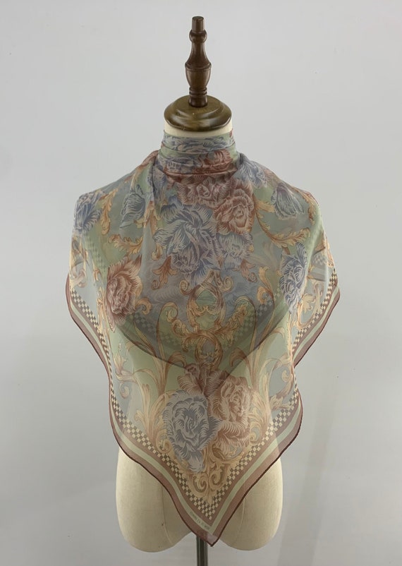 Vintage Comme Ca Du Mode Silk Scarf | Japanese Sc… - image 1