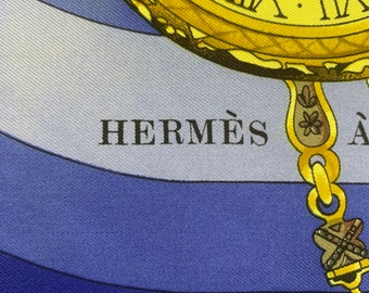 Vintage Hermes Scarf Parmi Les Fleurs Je Compte Les Heures by Loïc