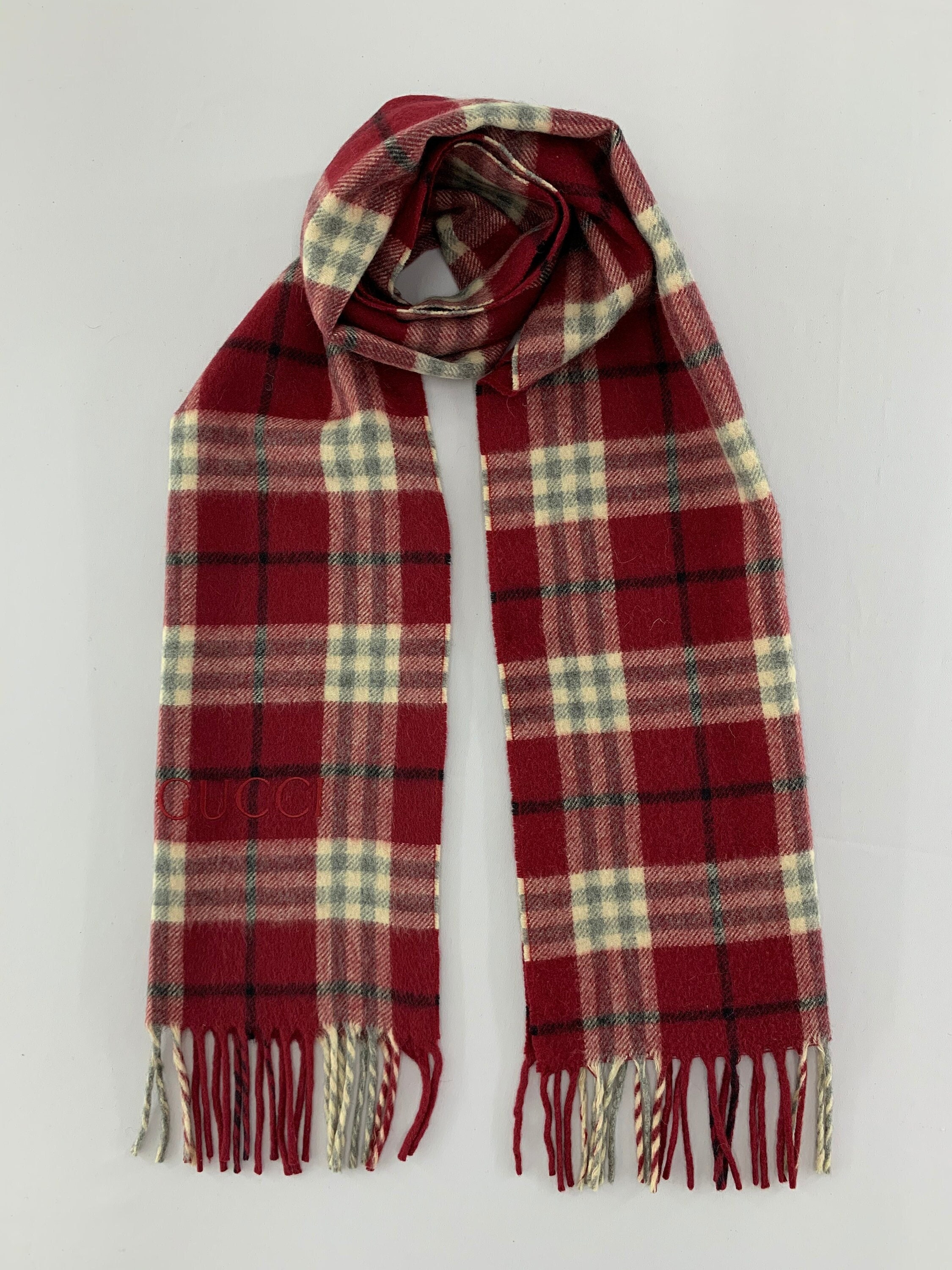 Vintage 80s 90s Gucci Scarf Cashmere Plaid Pattern Accessories for Winter  Scarf, Neck Scarf, Neck Wrap, Keep Warm, Long Scarf Muffler Shawl - Etsy UK