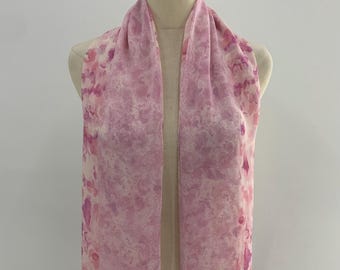 Vintage Rochas Seidenschal Pink Art Abstrakt Muster Klassisches Halstuch Damen Accessoires Langer Schal Foulards Stola Seide Muffler Neckwear