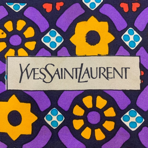 Vintage Yves Saint Laurent Silk Scarf | Authentic… - image 5