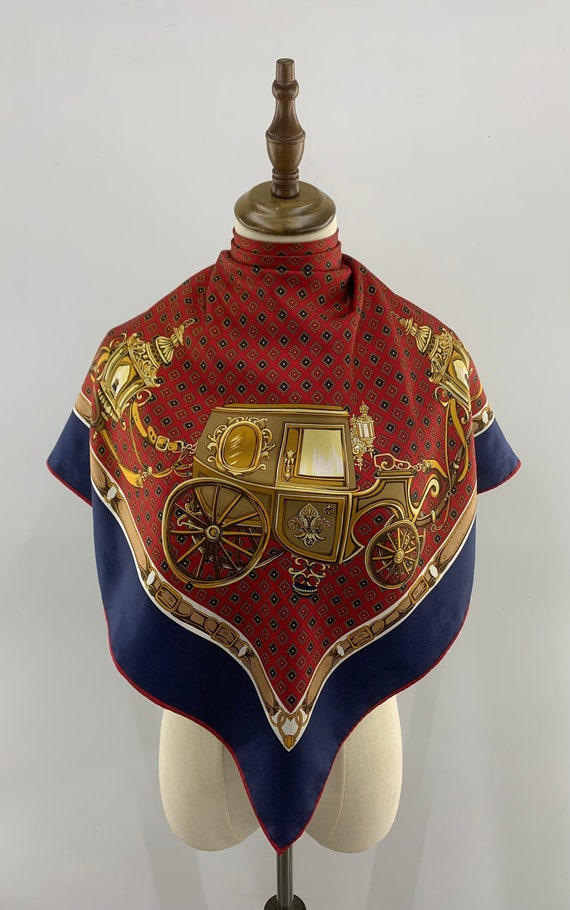Vintage Silk Scarf, Classic Silk Scarf, Vintage Shawl Silk