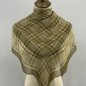 Vintage Silk Scarf, Classic Silk Crepe Mousseline Scarf, Vintage Shawl Silk, Vintage Scarves, Vintage Scarf, Foulard, Silk Carre Classic
