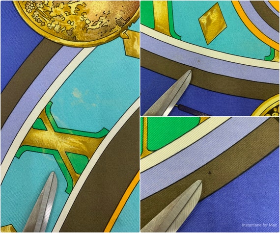 Vintage Hermes Scarf Parmi Les Fleurs Je Compte Les Heures by Loïc