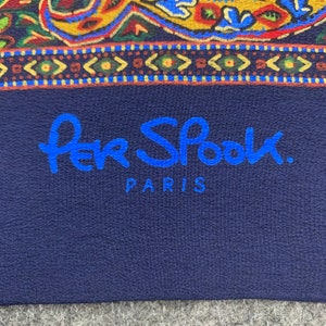 Cravate Vintage Per Spook Paris En Soie Rouge - Style Pointu, Occasion