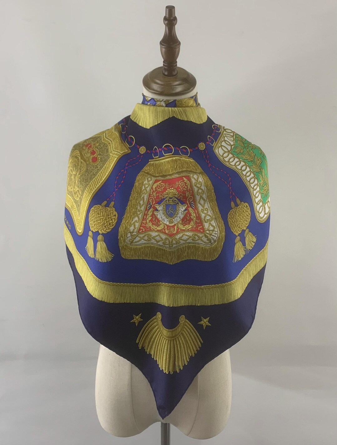 90年代ヴィンテージ エルメス スカーフ Poste et Cavalerie by J. Metz