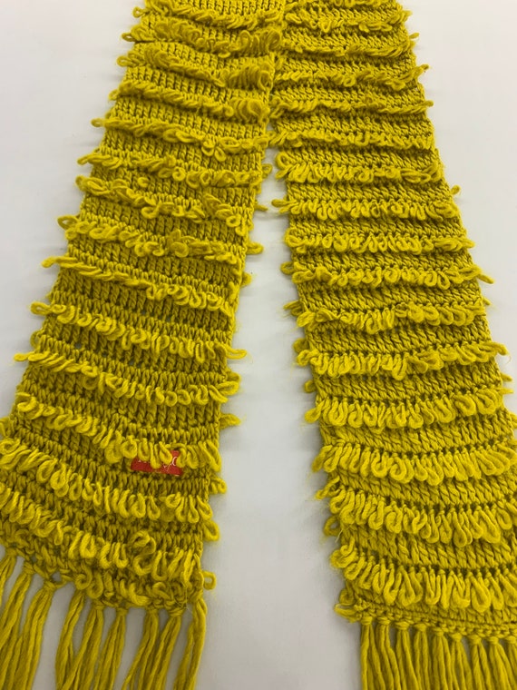 Vintage Fiorucci Knit Scarf, Authentic Fiorucci Y… - image 4
