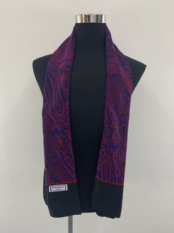 Silk & wool jacquard scarf - Saint Laurent - Women