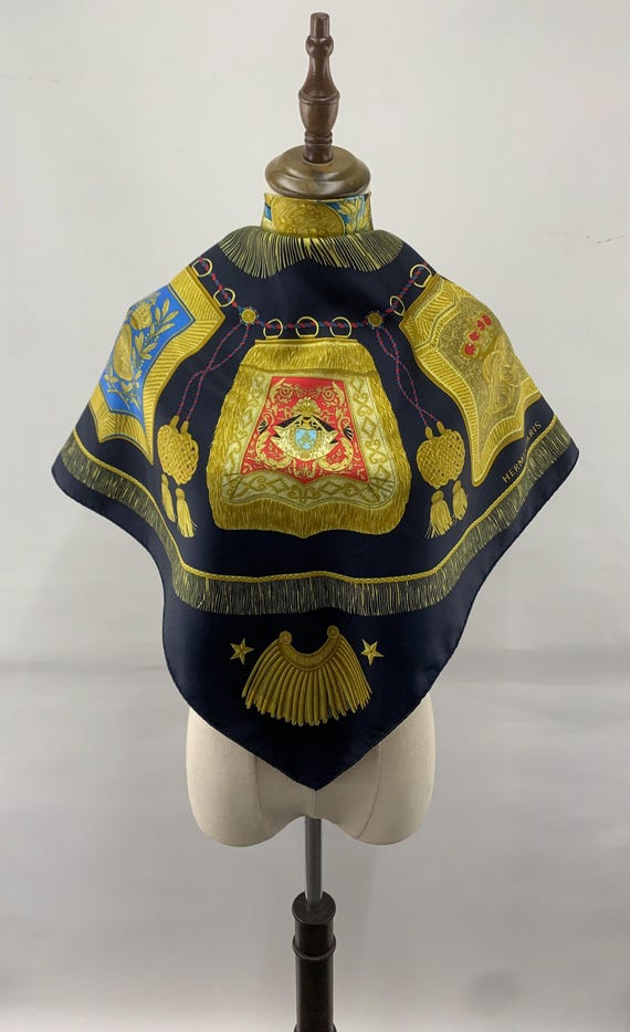 Vintage 90s Hermes Scarf Poste Et Cavalerie by Joachim Metz