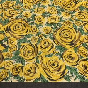 Vintage Bosch Floral Silk Scarf 90cm, Yellow Flowers Print Black Border, Vintage Shawl Square Scarf, Carre Foulards Stole Neckwear image 6