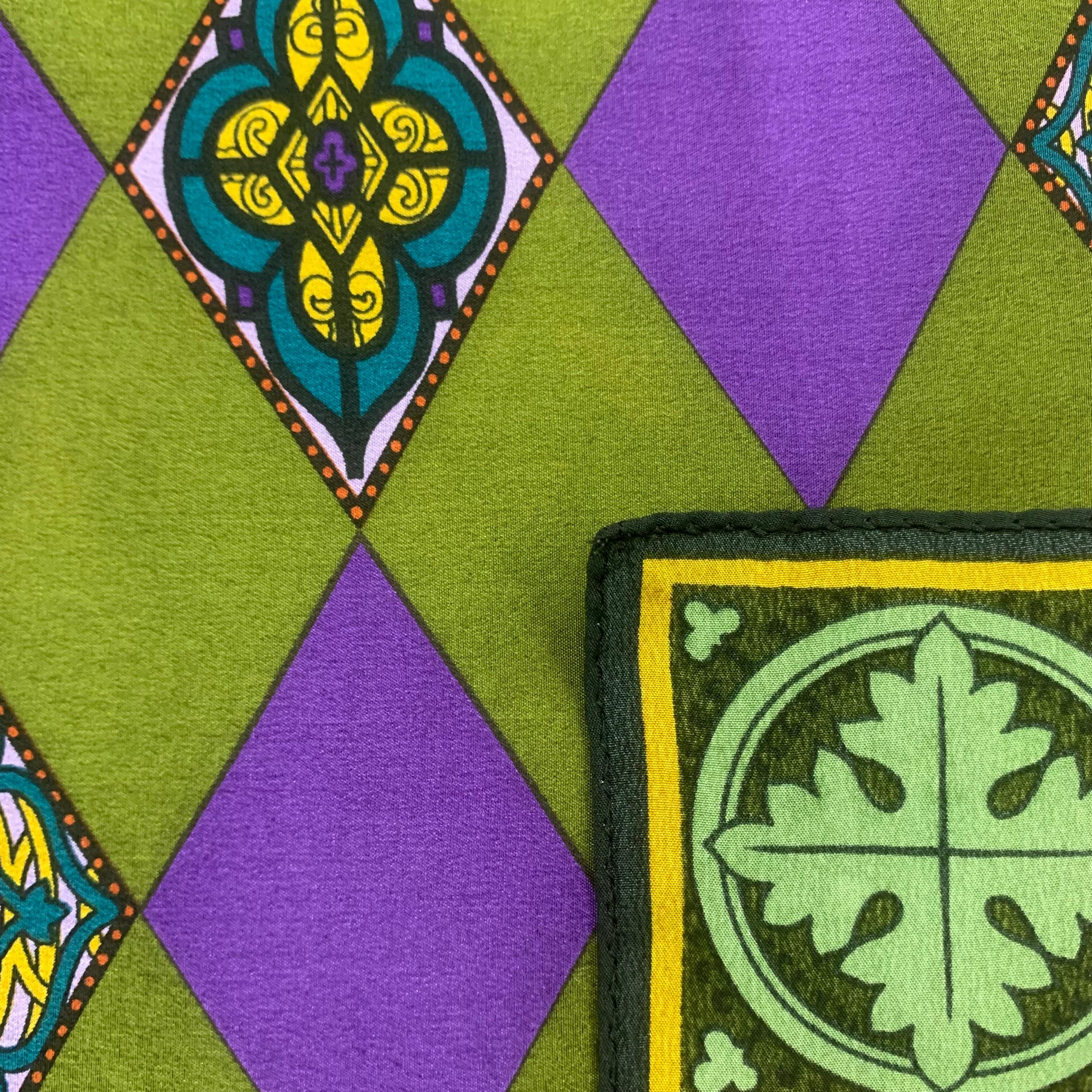 ヴィンテージ ジャンポール ゴルチエ シルクスカーフ 幾何学模様 ユニ