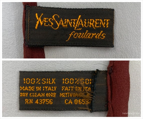 Vintage Yves Saint Laurent Silk Scarf | Authentic… - image 6