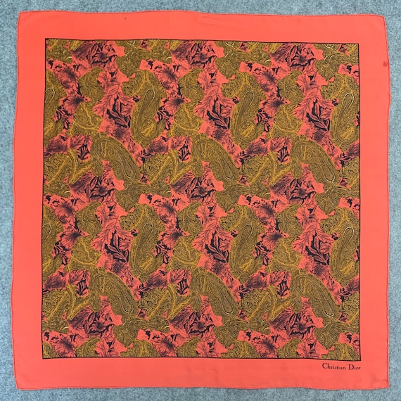 小物 AUTHENTIC VINTAGE CHRISTIAN DIOR SCARF Dior+Scarf+Detail.jpg?format=1500w