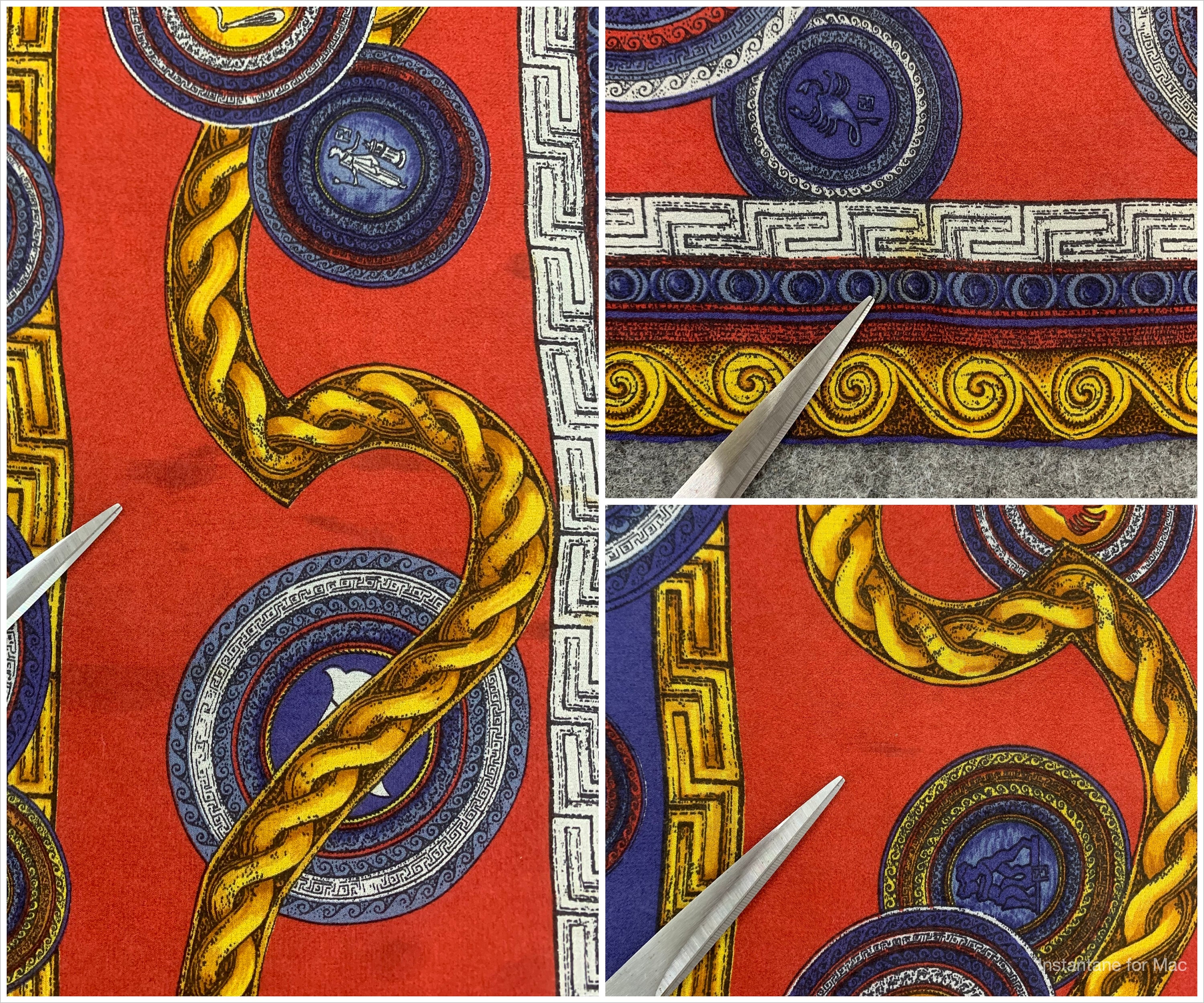 Vintage Fendi Silk Scarf, Authentic Fendi Scarf Classic Rare Print