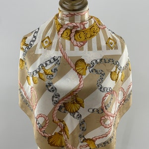 Vintage Luciano Soprani Scarf, Classic 90s Scarf, Square Scarf, Women Accessories 90s Carre Scarf, Neckerchief, Neck Scarf, Body Wrap