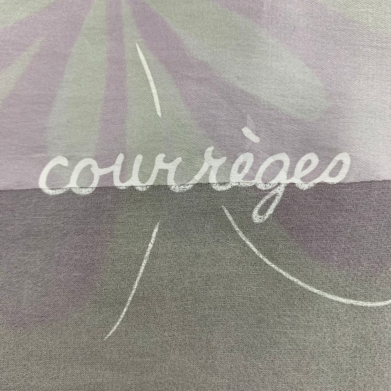 Vintage Courreges Silk Scarf, Pure Silk Neck Scar… - image 4