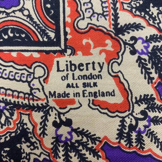 Vintage Liberty Silk Scarf, Authentic Liberty of … - image 4
