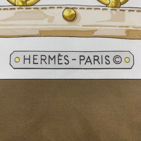Vintage Hermès Aux Champs Silk Scarf by Cathy Lat… - image 4