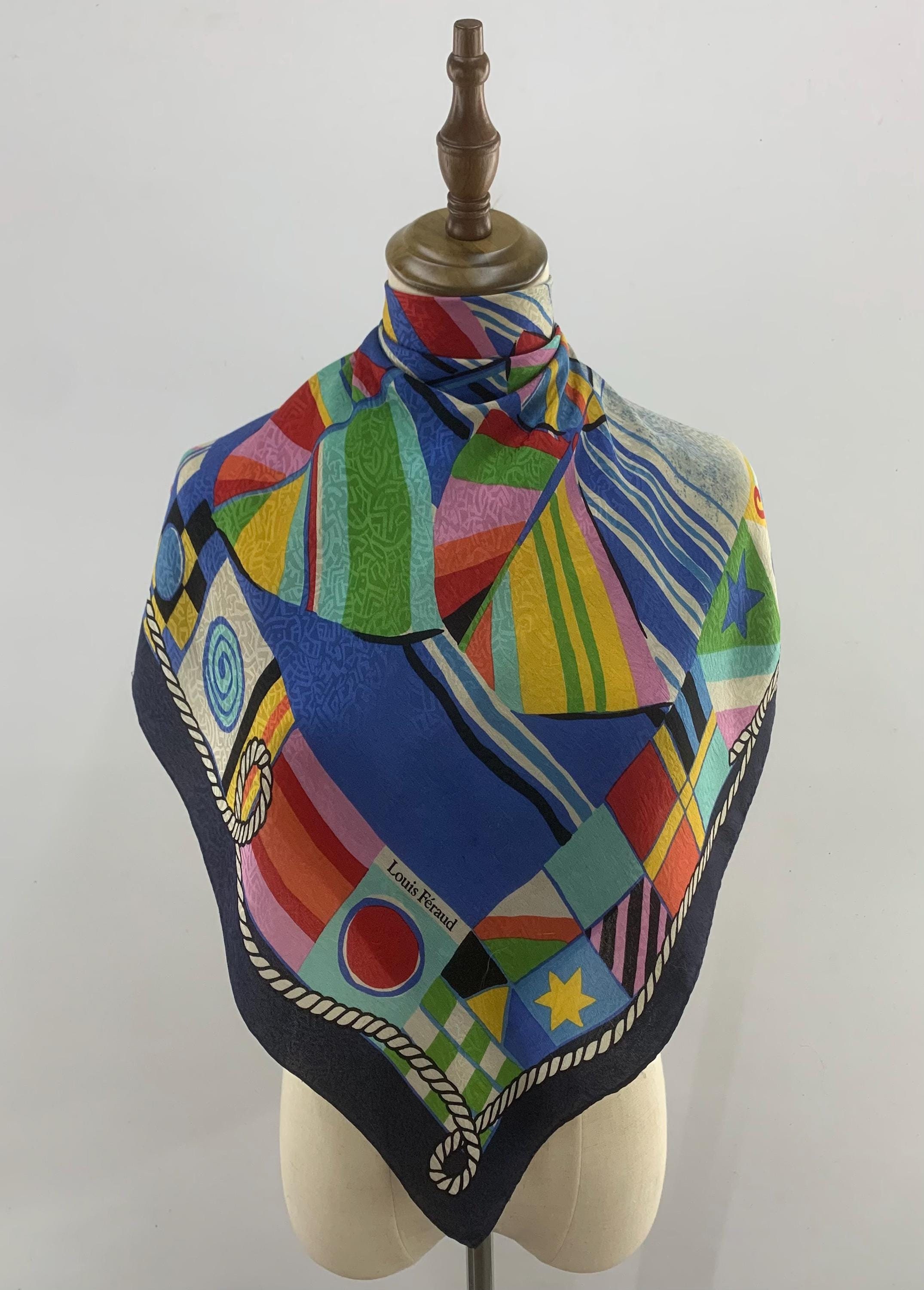 Vintage Louis Feraud Silk Scarf Vintage Scarf Louis Feraud