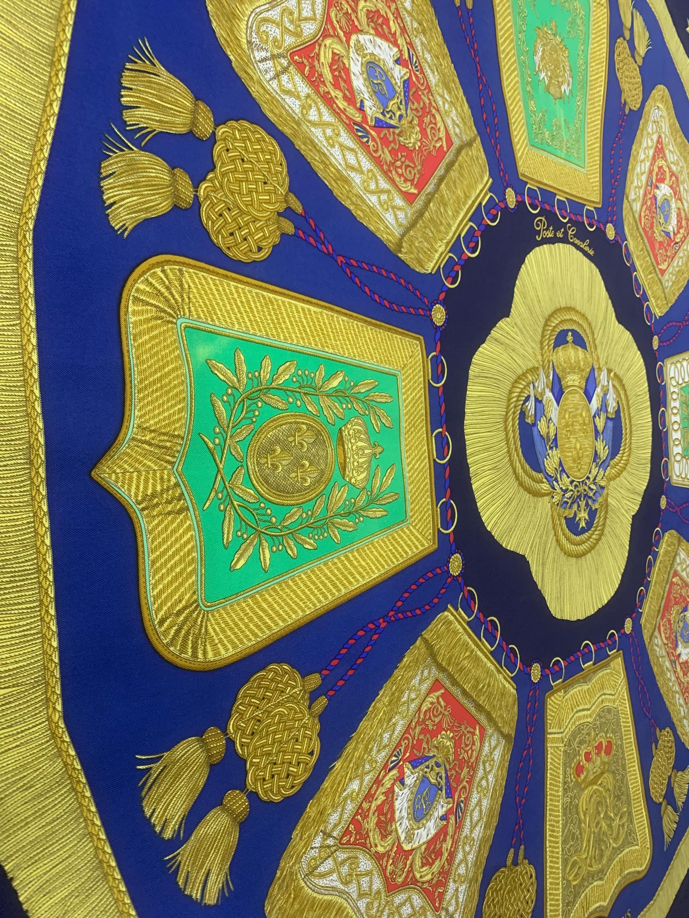 90年代ヴィンテージ エルメス スカーフ Poste et Cavalerie by J. Metz