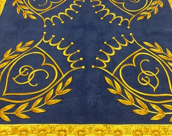 Foulard En Soie Vintage NICOLE DE BEAUVOIR – 86x87 Cm – Bleu élégant – Accessoire Mode Rétro Femme