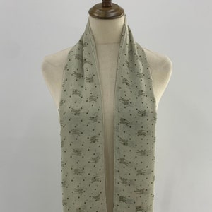 Vintage 90s Burberrys Silk Scarf, Burberrys Wide Shawl Silk Muffler, Women Men Unisex Accessories Neckwear, Neck Scarves, Stole Long Scarf