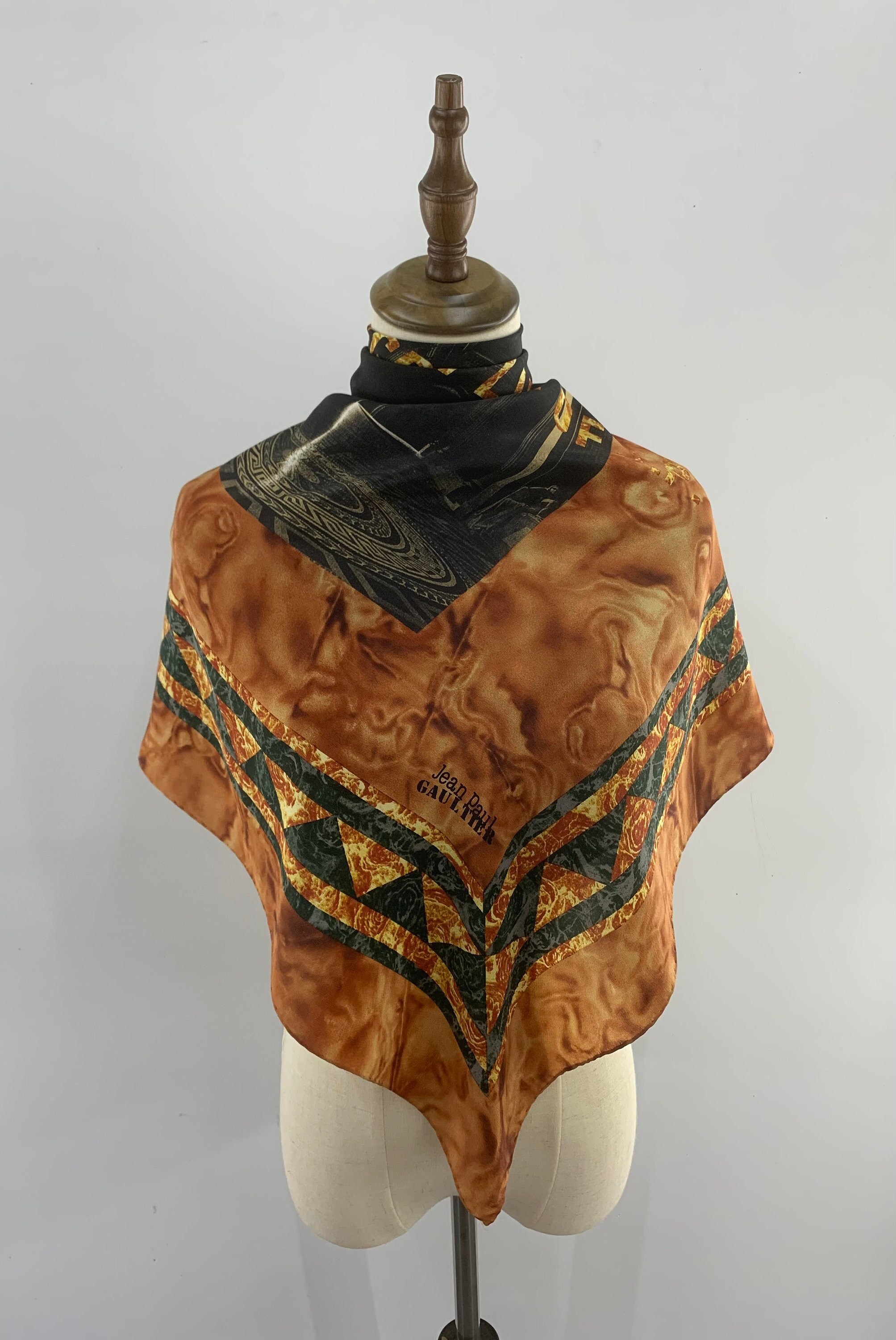 jean paul gaultier silk scarf