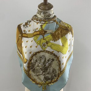エルメス スカーフ「ジャルディニエ デュ ロワ」モーリス トラン エルメス スカーフ「ジャルディニエ デュ ロワ」モーリス トラン